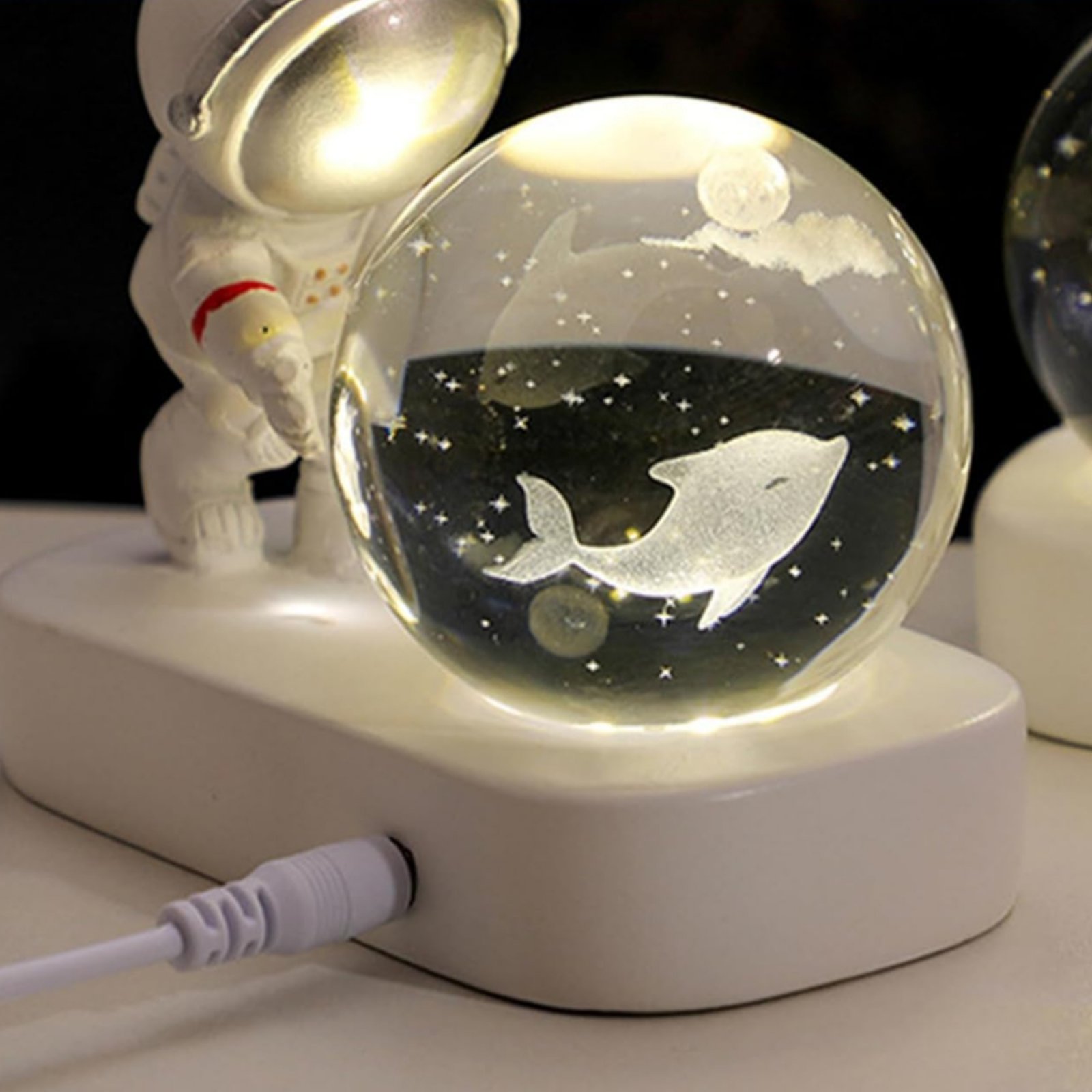 Astronaut Crystal Ball Lamp Bi - Crystal Ball Decor review and price