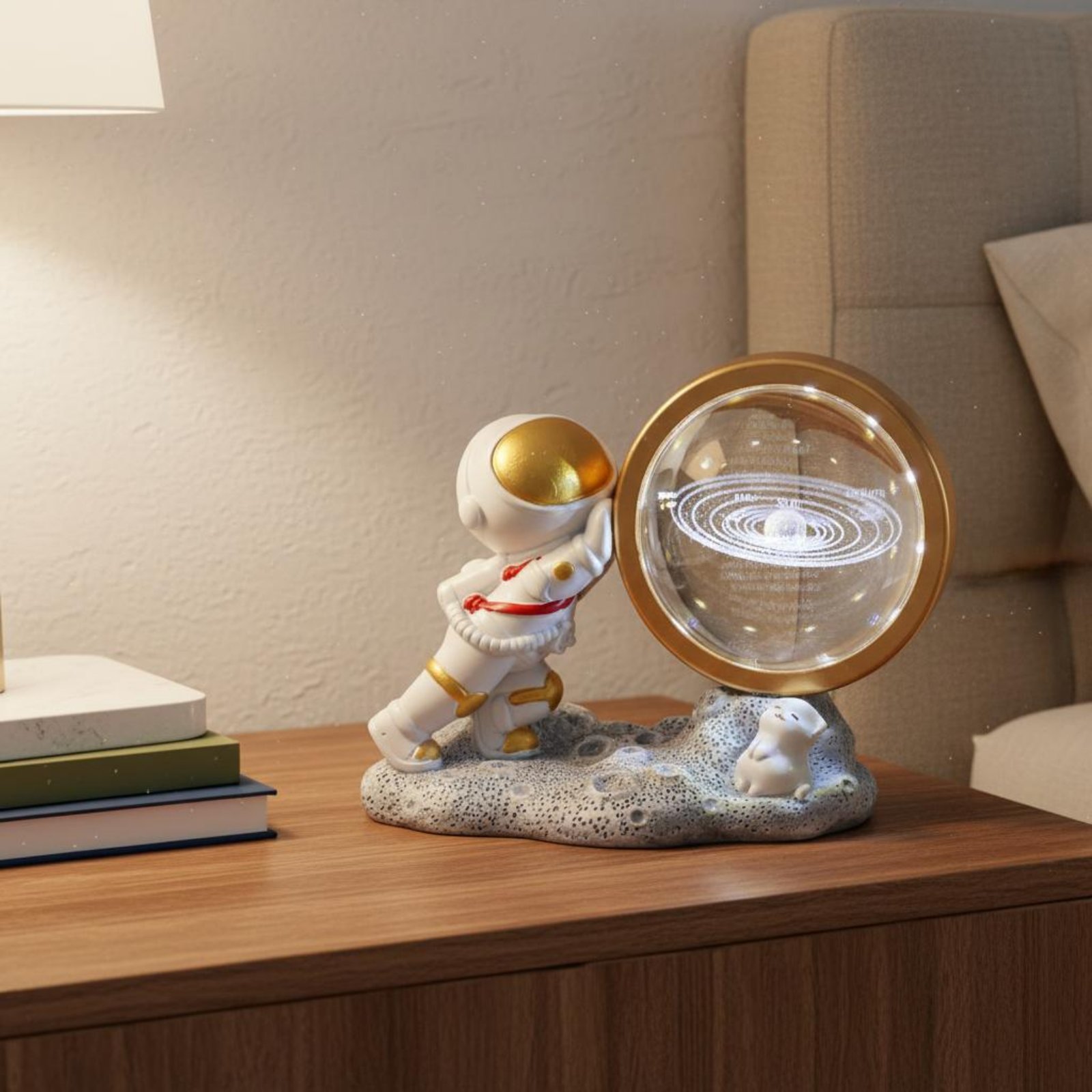 Astronaut Crystal Ball Lamp Bi - Crystal Ball Decor review and price