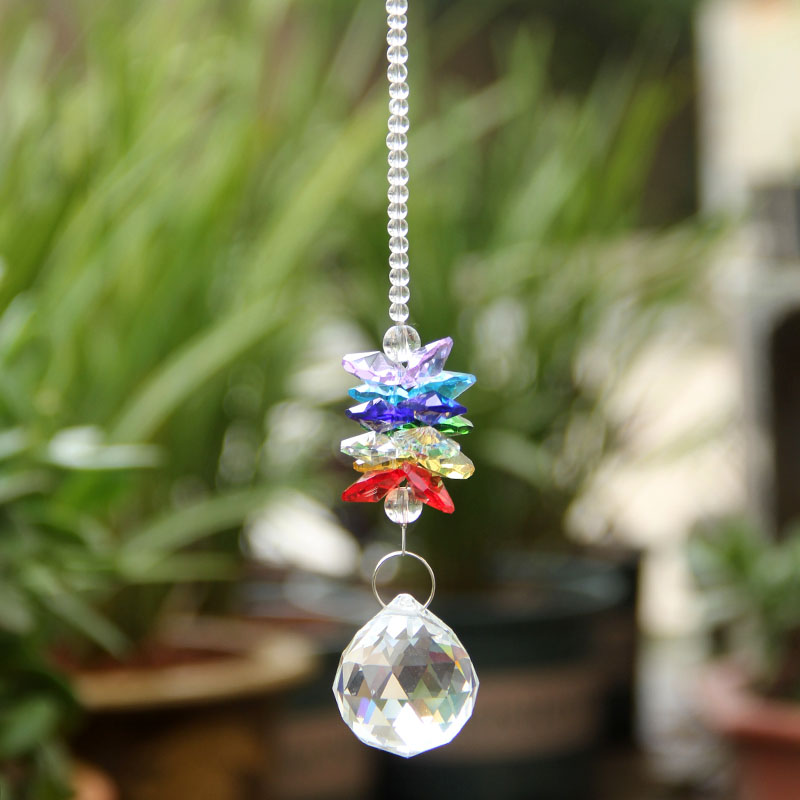 Crystal Suncatcher Prism Hangi - Crystal Ball Decor review and price